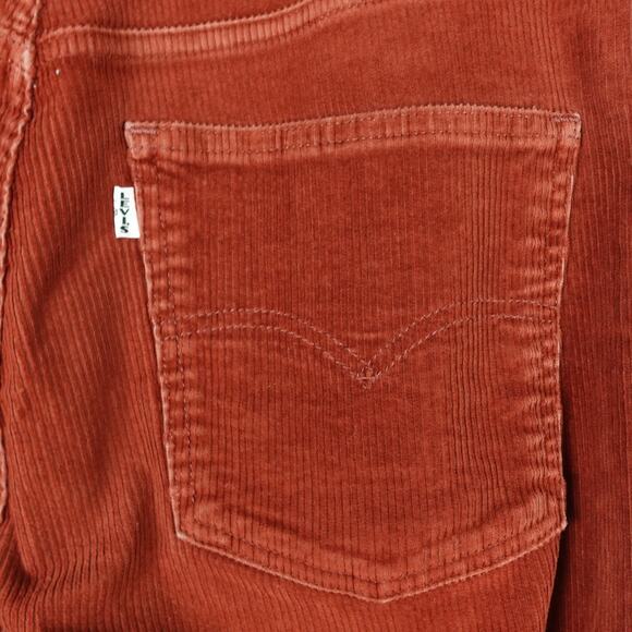 Levis Corduroy Pants Womens SZ 31 70s High Rise Flare Leg Bell Bottom Preppy - Picture 7 of 12